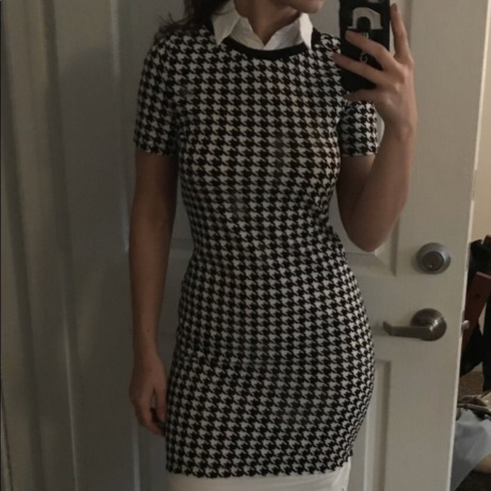 Black and white dress with collar